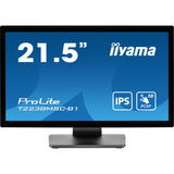 Iiyama prolite t2238msc-b1 21.5 touchscreen monitor (zwart (mat), hdmi, displayport, 2x usb-a, usb-b)
