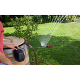 Gardena accu regentonpomp 2400 comfortautomatic 18v p4a gebruiksklare set incl. accu en oplader (donkergrijs zwart, 14605-20 | pomp | accu | oplader | buis en aansluiting)