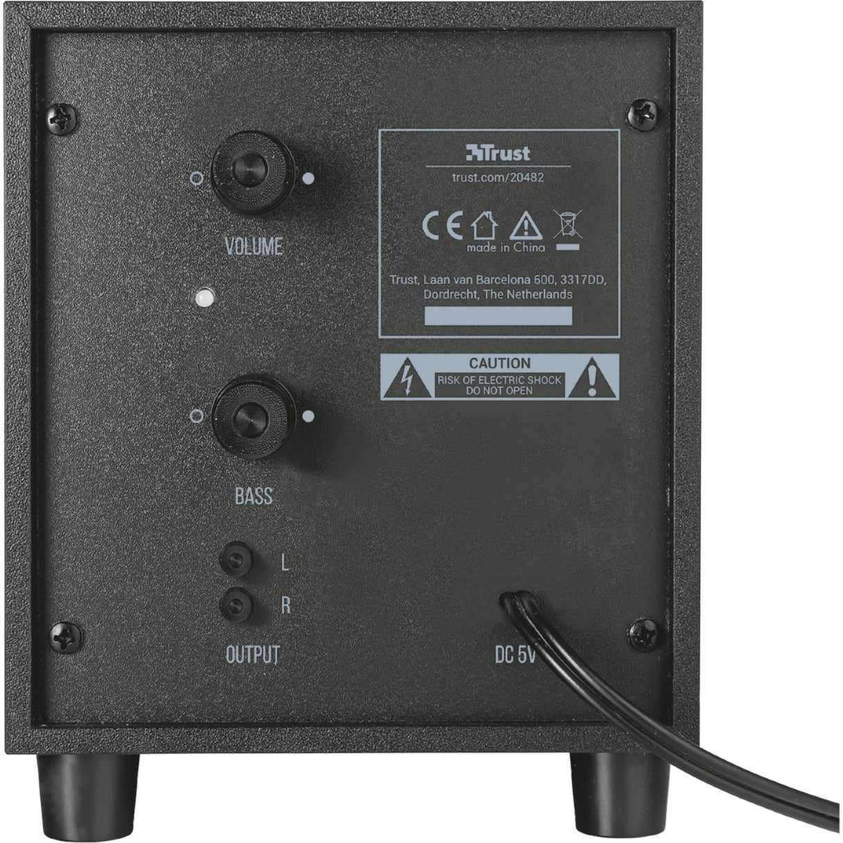 Trust Avora 2.1 Subwoofer-Lautsprecherset PC-Lautsprecher (schwarz, 20442)