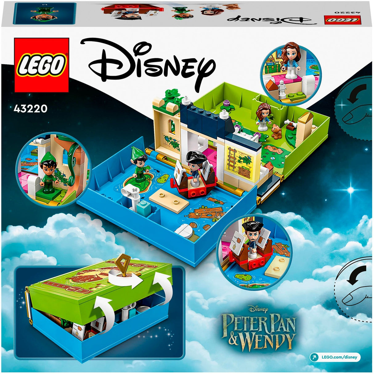 Lego Disney - Peter Pan Wendy's Storybook Adventure Konstruktionsspielzeug (43220)