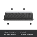 Logitech MK470 Slim Wireless Keyboard und Mauskombination