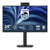 Philips 24b2n3200jh 00 23.8 monitor (zwart, vga, hdmi, displayport, usb-c, webcam, 120 hz)