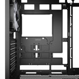 Sharkoon ak4w RGB Strip Midi-Tower-Gehäuse (schwarz | 2x USB-A | 1x USB-C | RGB | gehärtetes Glas)