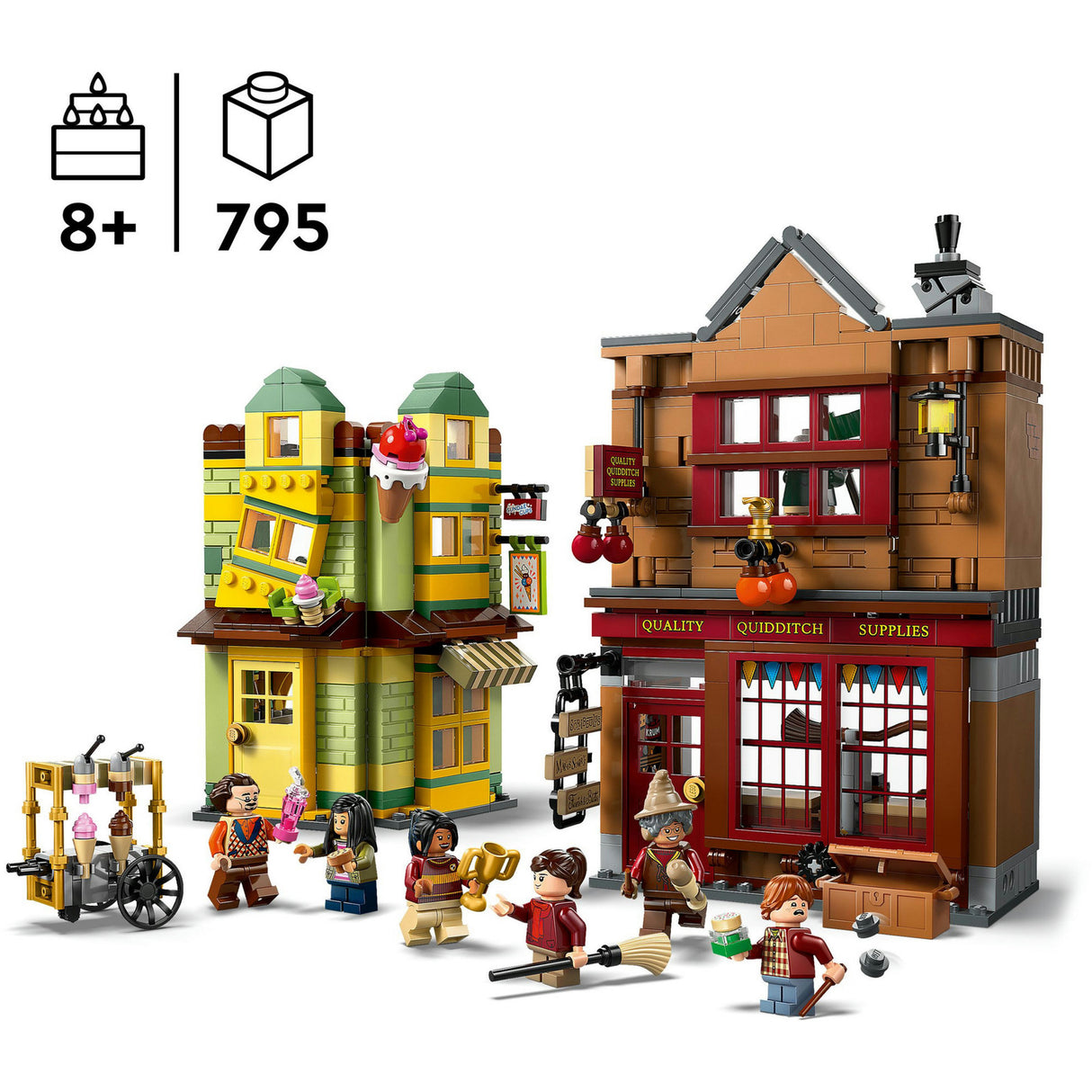 Lego 76452 Harry Potter Zwickelbinden, Quidditchpalast und Eisdiele