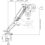 Monitorarm Act Black AC8311