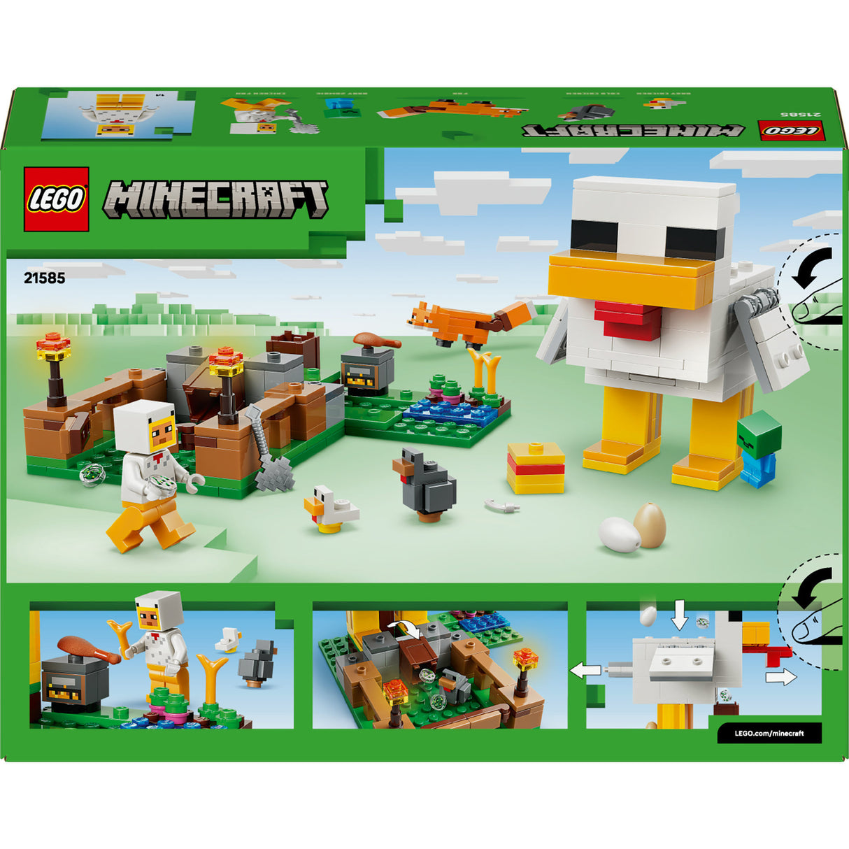 Lego Minecraft Hühnerfarm, Spielzeug für Kinder – 21585