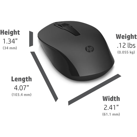 HP 150 kabellose Maus (dunkelgrau schwarz, 1600 dpi)