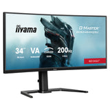 Iiyama g-master red eagle gcb3484wqsu-b2 34 curved ultrawide gaming monitor (zwart, hdmi, displayport, usb, audio, amd free-sync, dual mode)