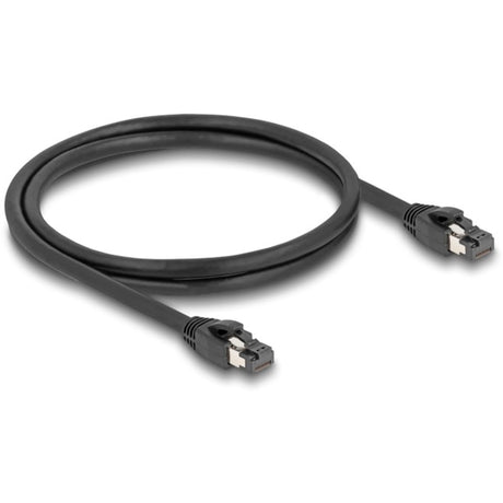 Delock Netzwerkkabel S FTP, RJ-45 mit Cat.8.1 (schwarz, 1 Meter)