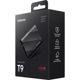 Samsung mu-pg2t0b eu tragbare SSD, 2 TB, USB Typ-C, 3.2 Gen 2, 2000 MB s, Schwarz