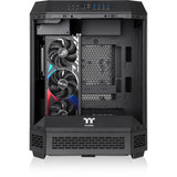 Thermaltake the tower 600 midi tower behuizing (zwart | 4x usb-a | 1x usb-c | tempered glass)
