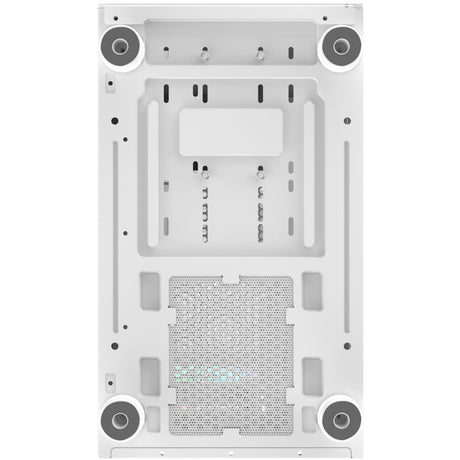 Thermaltake View 170 WS ArGB Mini-Tower-Gehäuse (weiße Holzfarbe | 2x USB-A | RGB | gehärtetes Glas)