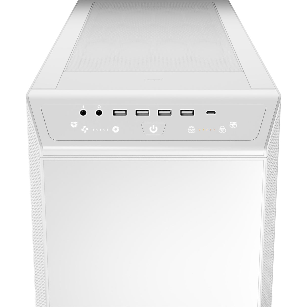 Ruhig sein! Dark Base Pro 901 Big-Tower-Gehäuse (weiß | 4x USB-A | 1x USB-C | RGB | gehärtetes Glas)