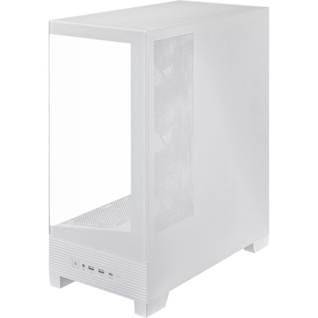 Asus a31 plus Midi-Tower-Gehäuse (weiß | 2x USB-A | 2x USB-C | gehärtetes Glas)