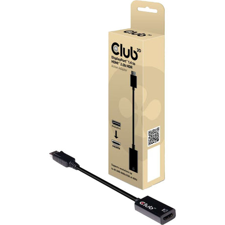 Club 3D DisplayPort 1.4 > HDMI 2.0B HDR Aktiver Adapter (Schwarz)