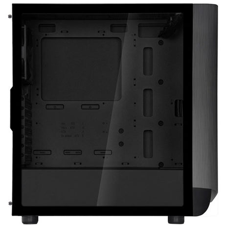 Silverstone Seta A1 Midi Tower Gehäuse (schwarzes Titan | 2x USB-A | 1x USB-C | RGB | gehärtetes Glas)