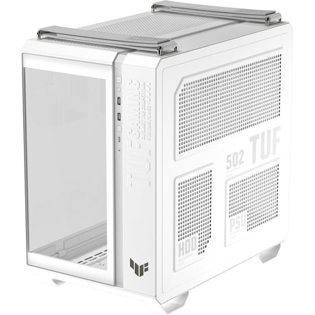 Asus TUF Gaming GT502 Horizon ArGB Midi-Tower-Gehäuse (weiß | 3x USB-A | 1x USB-C | gehärtetes Glas)
