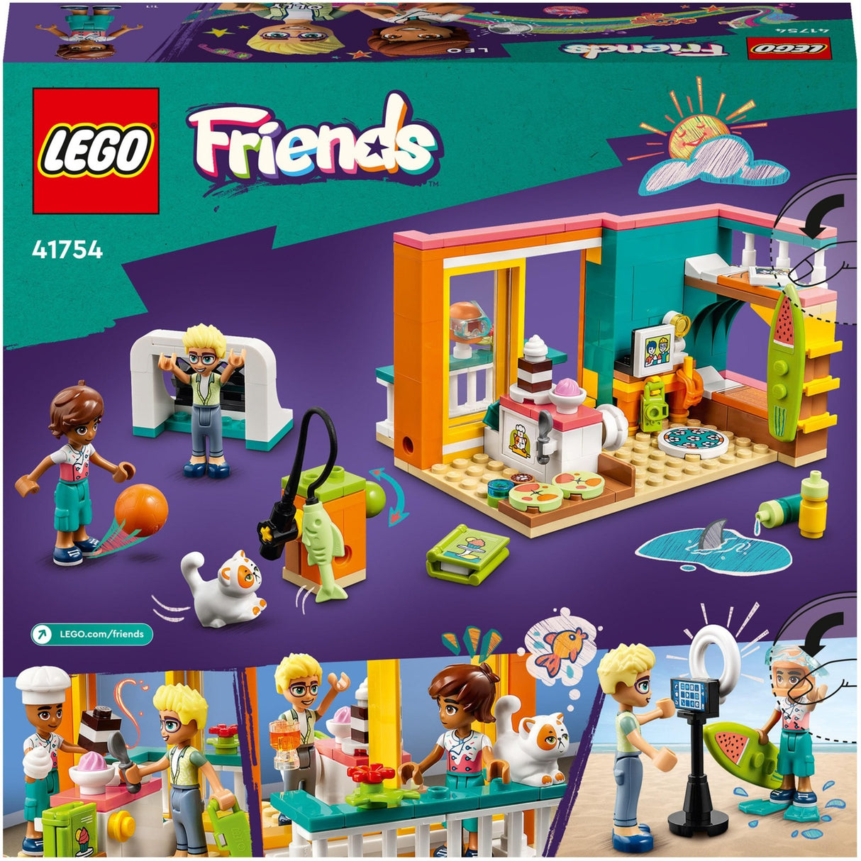 Lego Friends – Leos Zimmer-Bauspielzeug (41754)