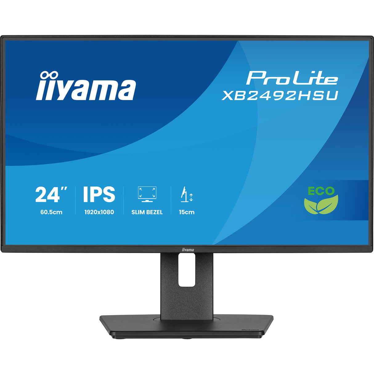 Iiyama Prolite xb2492hsu-b1 24 Monitor (Schwarz (matt), HDMI, Display Port, 2x USB-A, USB-B, 120 Hz)