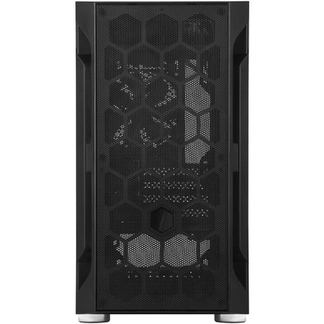 Silverstone sst-fah1mb-g Midi-Tower-Gehäuse (schwarz | 3x USB-A | gehärtetes Glas)