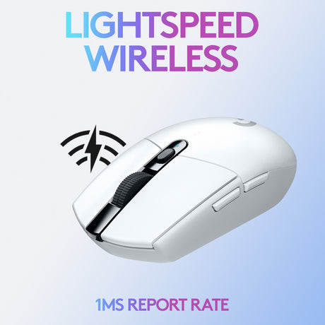 Logitech G305 Lightspeed kabellose Gaming-Maus (weiß, 200 – 12.000 dpi)