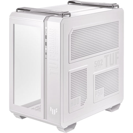 Asus TUF Gaming GT502 Midi-Tower-Gehäuse (weiß | 2x USB-A | 1x USB-C | gehärtetes Glas)