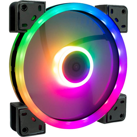 Inter-Tech Argus RS-141 RGB-Gehäuselüfter (schwarz, 140 x 140 x 25 mm, PWM)