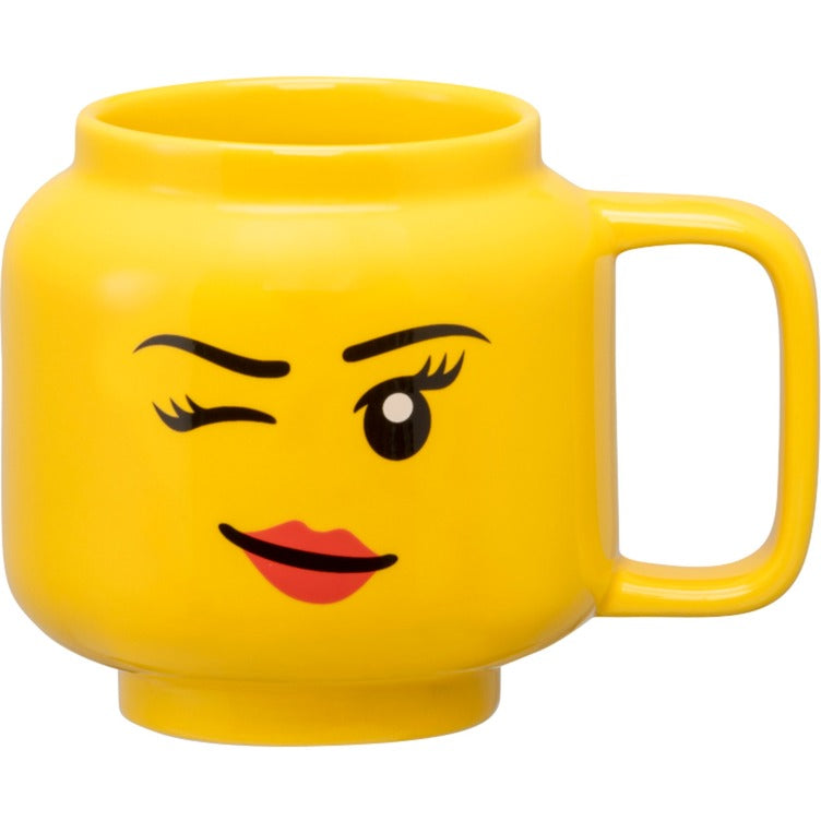 Zimmer Kopenhagen Zimmer Kopenhagen Lego Ceramic Becher Zwinkern Mädchen Kopf, Ton