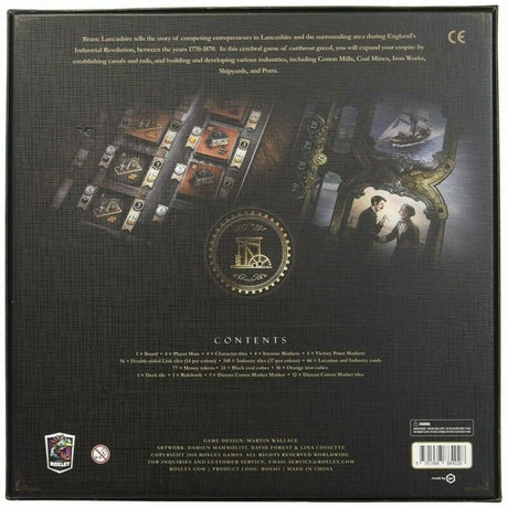 Asmodee Brass: Lancashire-Brettspiel (englisch, 2 – 4 Spieler, 120 – 180 Minuten, ab 14 Jahren)