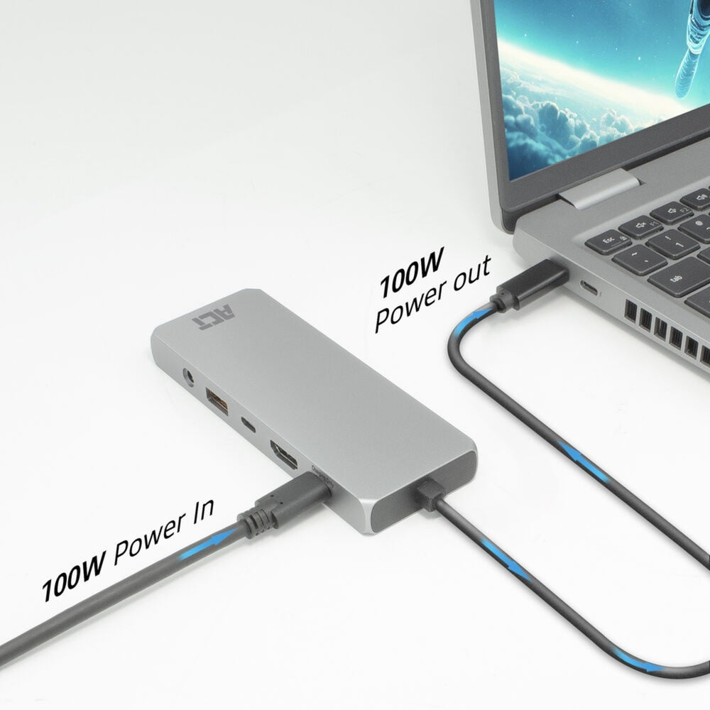 Act-Konnektivität USB-C 4K 8K 60Hz Dockingstation