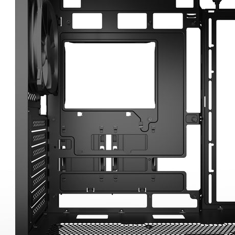 Sharkoon ak2 Midi-Tower-Gehäuse (schwarz | 2x USB-A | 1x USB-C)
