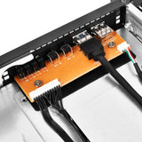 Silverstone RM21-308 Rackgehäuse (schwarz | 1x USB-A 2.0 | 1x USB-A 3.2 (5 Gbit s))