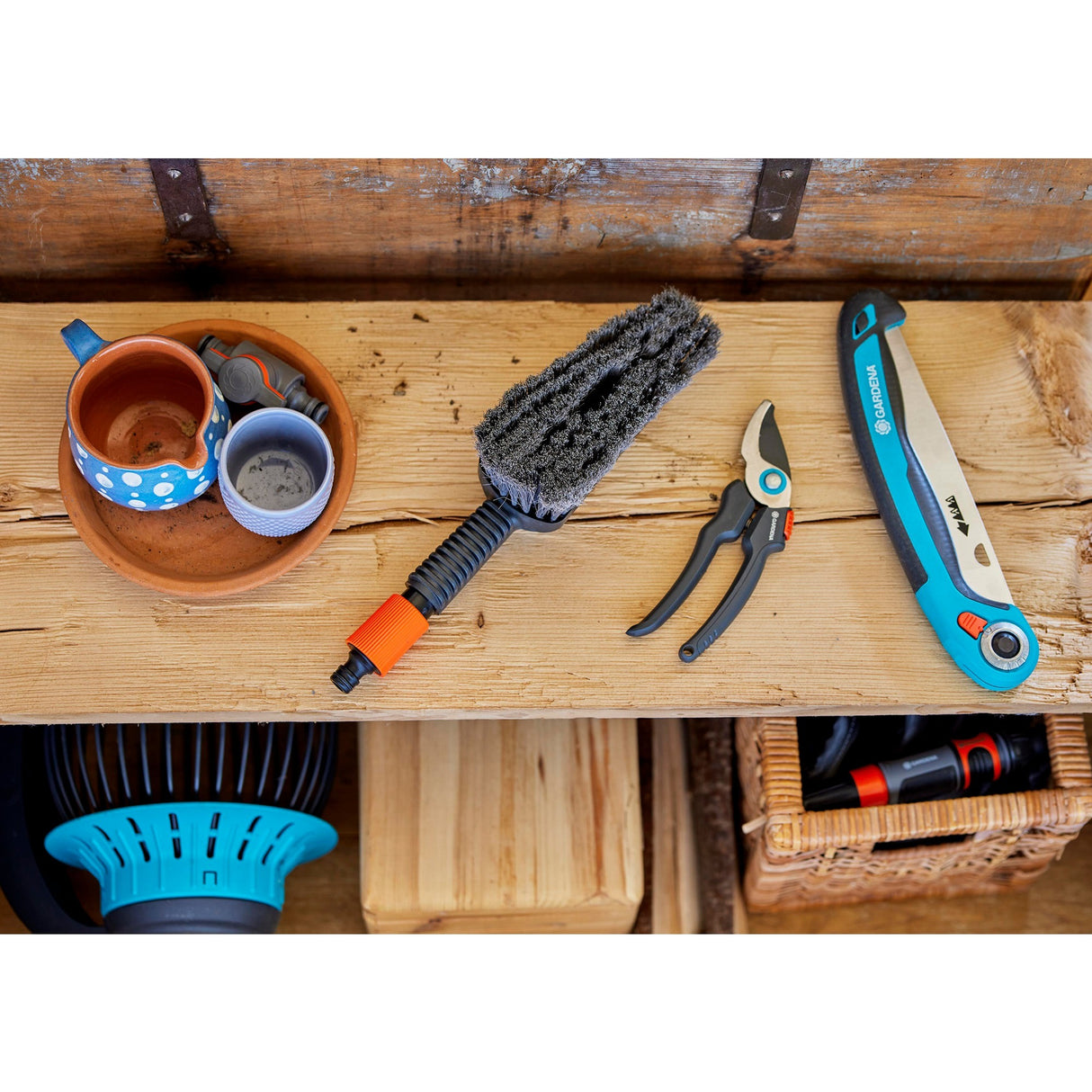 Gardena Clean System Cleaning Set mit Handbürste m weich,