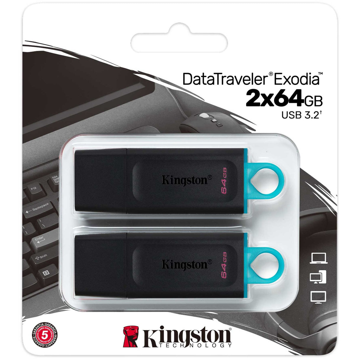 Kingston Datatraveler Exodia 64 GB 2 Pack