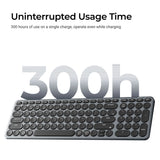 Keychron b4 pro-k1 toetsenbord (grijs, us lay-out (qwerty), scissor switches, 96%, abs keycaps, 2.4 ghz | bluetooth | usb)