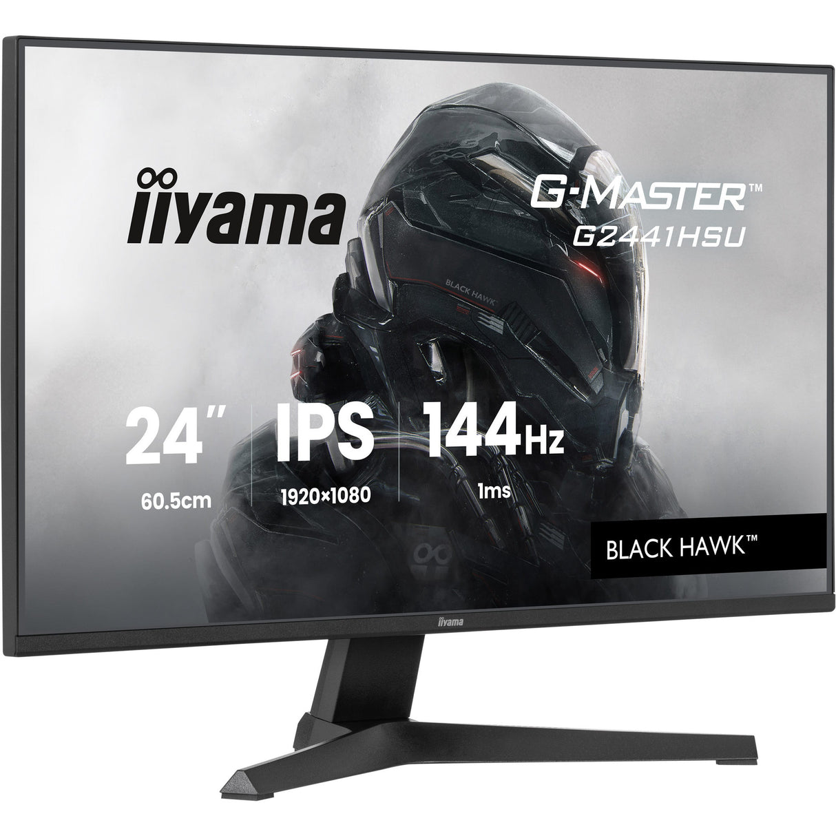 Iiyama G-Master Black Hawk G2441HSU-B1 23,8 Gaming-Monitor (schwarz, HDMI, DisplayPort, 2x USB-A, USB-B, 144 Hz)