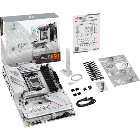 Asus ROG Strix B850-A Gaming Wi-Fi Sockel AM5 Motherboard (weiß, 2,5 GB-LAN, Wi-Fi 7, BT, Sound, ATX)