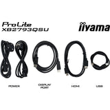 Iiyama prolite xb2793qsu-b1 27 monitor (zwart (mat), hdmi, displayport, usb, audio)