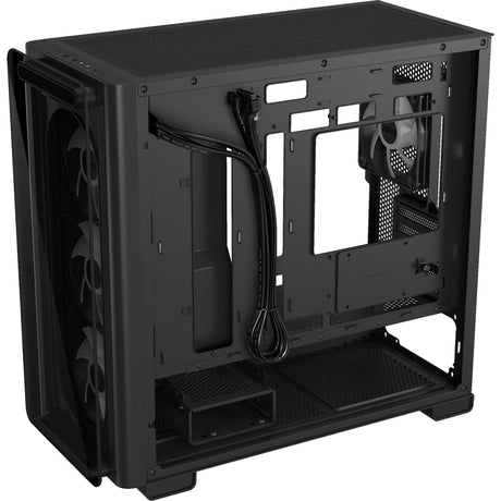Asus a23 plus Mini-Tower-Gehäuse (schwarz | 2x USB-A | 1x USB-C | RGB | gehärtetes Glas)