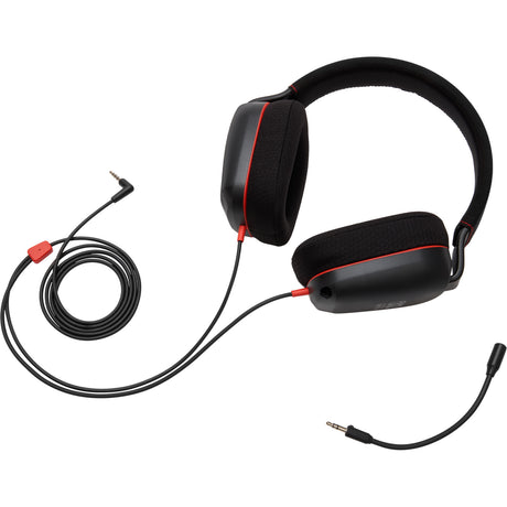 Powera kabelgebundenes Stereo-Headset für Nintendo Switch 2 Over-Ear-Gaming-Headset (schwarz rot, Nintendo Switch 2, Nintendo Switch – OLED-Modell, Nintendo Switch, Nintendo Switch Lite)