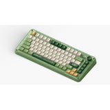 Iqunix ZX75 Camping kabellose mechanische Tastatur (grün, US-Layout (QWERTY), Iqunix Moonstone Turbo, 75 %, RGB-LEDs, Hot-Swap-fähig, Double-Shot PBT, 2,4 GHz | Bluetooth 5.1 | USB-C)