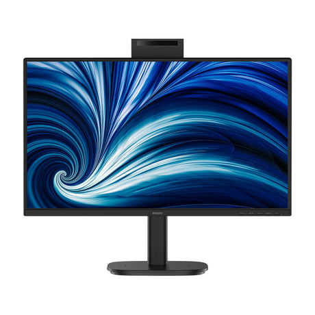 Philips 24b2n3200jh 00 23.8 monitor (zwart, vga, hdmi, displayport, usb-c, webcam, 120 hz)