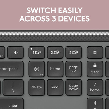 Logitech MK950 Signature Slim Wireless-Desktop-Set (Graphit, US-internationales Layout (QWERTY), 400–4000 dpi)