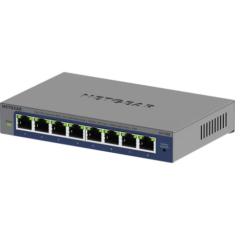 Netgear 8-Port-Gigabit-Plus-Switch (GS108E-400eUS) (grau, nicht verwaltet)