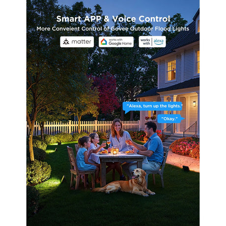 Govee Smart Ground Lighting Matter RGBWW – 4er-Pack für den Außenbereich