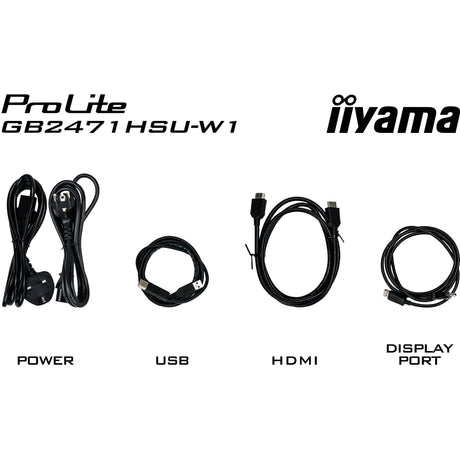 Iiyama G-Master Red Eagle GB2471HSU-W1 23,8 Gaming-Monitor (weiß (matt), 2x HDMI, Display-Port, USB-A, USB-C, 240 Hz)
