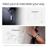 Plaud notepin s dicteerapparaat (zwart, 64 gb, bluetooth 5.2 ble (bluetooth low energy) wi-fi)