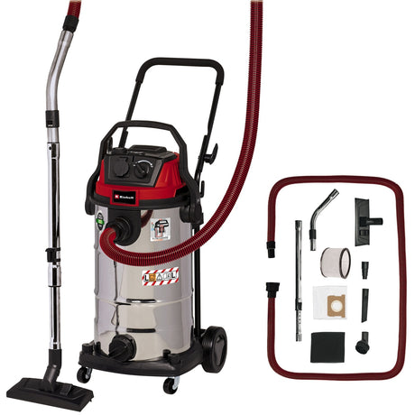 Einhell te-vc 2340 sacl Nass- und Trockensauger (burgunderroter Edelstahl)