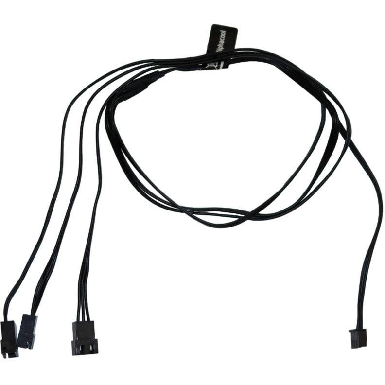 Alphacool digitales RGB-LED-Y-Kabel 3-Wege mit JST-Stecker (schwarz, 60 cm)