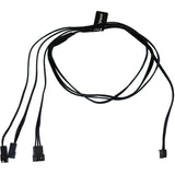 Alphacool digitales RGB-LED-Y-Kabel 3-Wege mit JST-Stecker (schwarz, 60 cm)